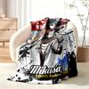 Attack on Titan blanket Flannel Blanket Soft Cozy Plush Throw for Sofa Bed Lightweight Home Decor