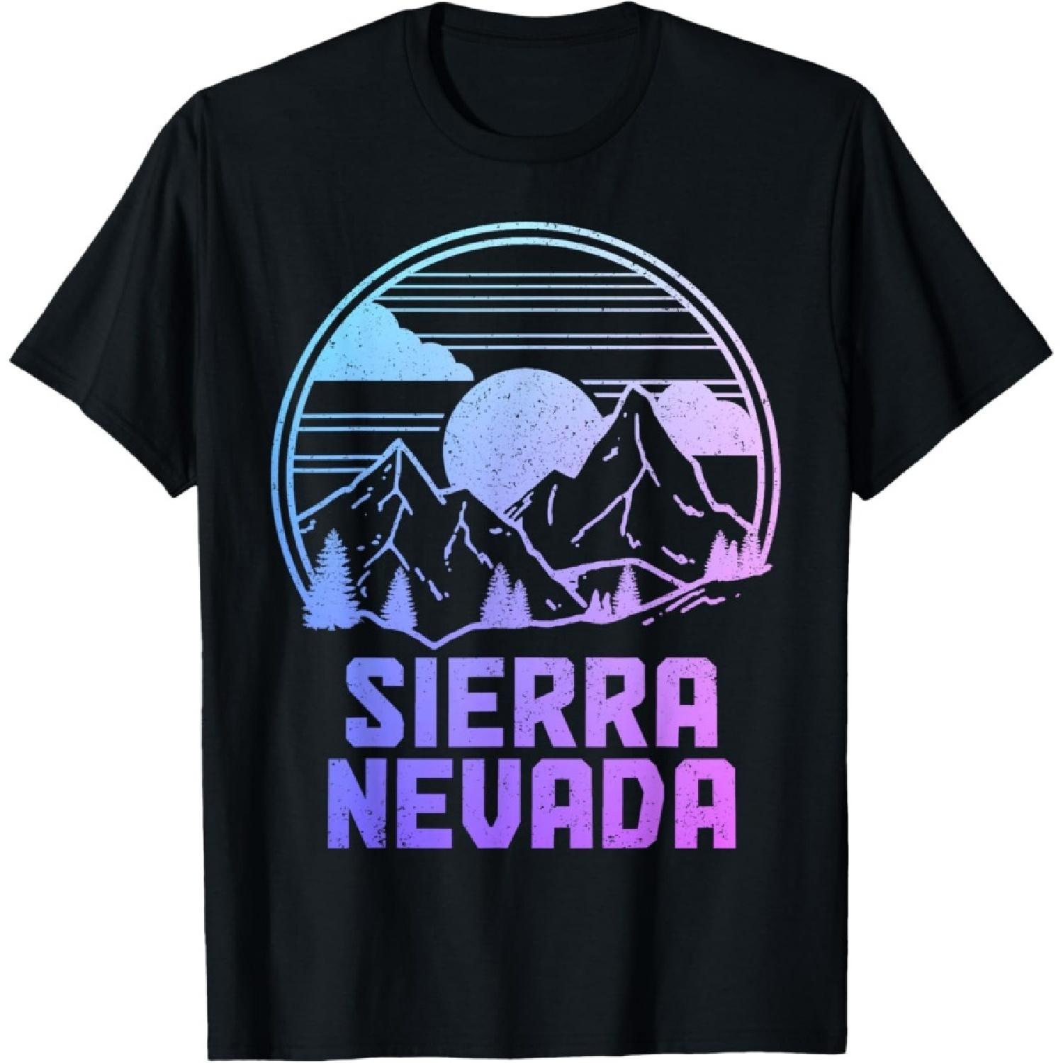 Винтажная футболка Sierra Nevada California Mountains для походов и природы(1) S