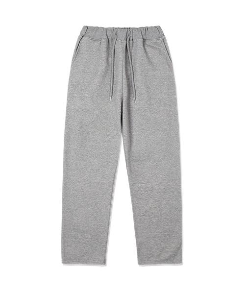 NTET [Fleece Lined] Plain Straight Pants Gray