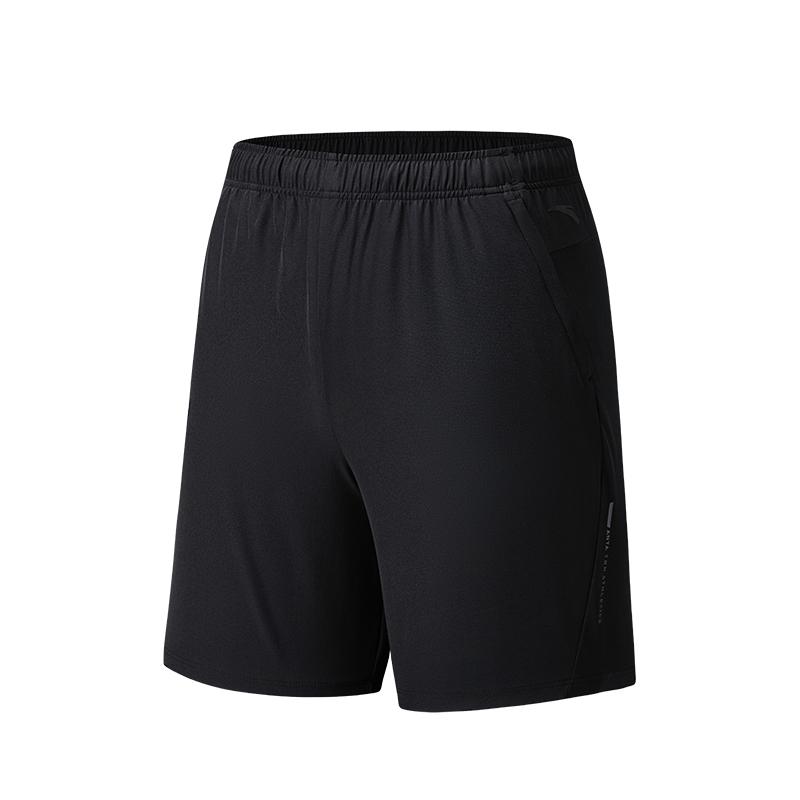 Anta Training Series Solid Color Mid Waist Drawstring Breathable Versatile Five Point Casual Shorts Men shorts 152537533-1