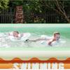 Foldable Inflatable Swimming Pool with Pump (European Standard) Outdoor Summer Pool for Adults and Children Summer Wading Pool