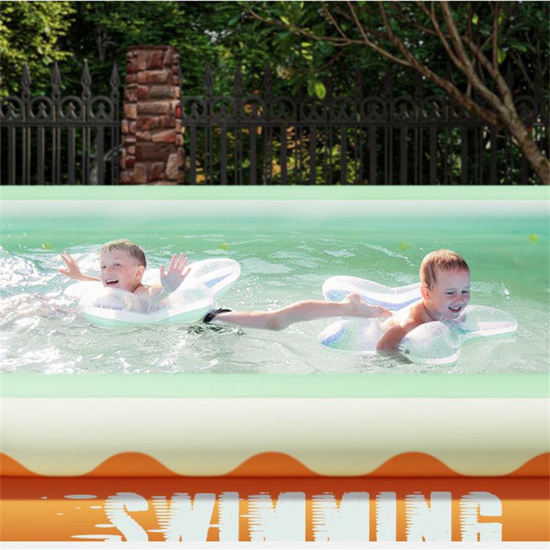 Foldable Inflatable Swimming Pool with Pump (European Standard) Outdoor Summer Pool for Adults and Children Summer Wading Pool