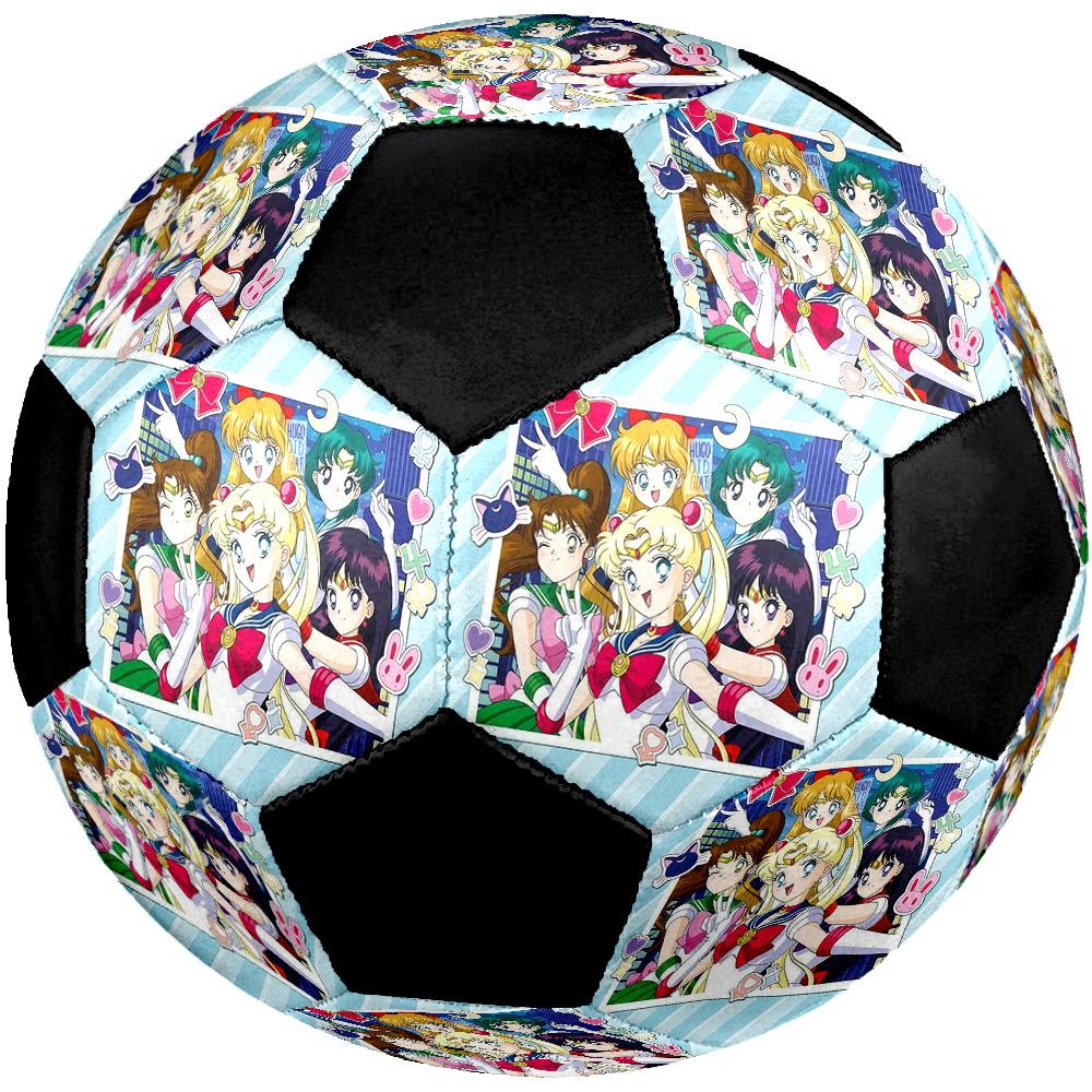 Sailor Moon Soccer Ball Colorful All Ages Machine Stitched PVC Competition Ready Durable High-Bounce.SIZE5