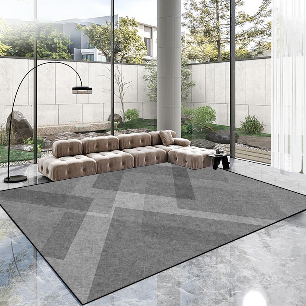 Nordic Geometric Low Pile Carpet Non Slip Living Room Rug 160x230cm Large Area Bedroom Floor Mat