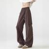 Summer American Quick-drying Pants Versatile Pants Trendy Elastic Waist Casual Pants Pinched Pleated Sports Breathable Wide-leg Pants Men