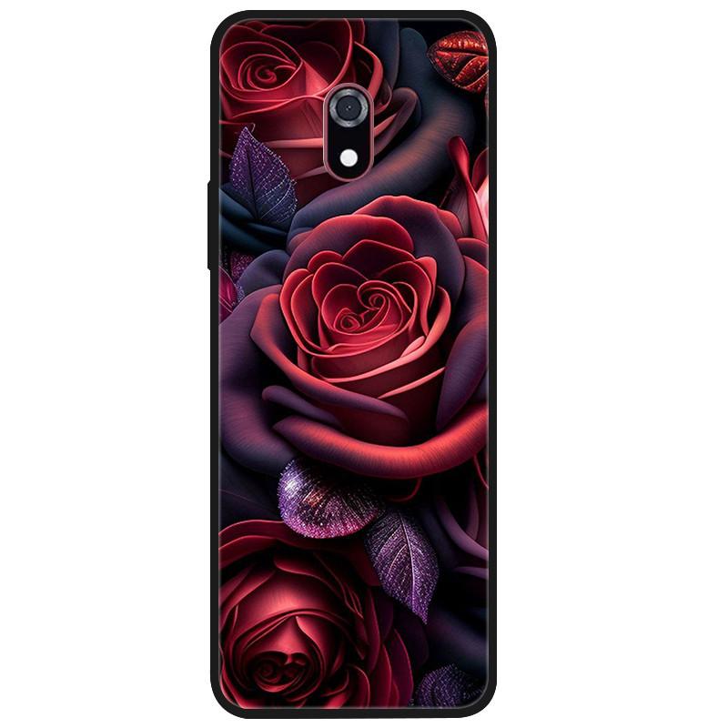 For Xiaomi Qin F22 Luxury Exquisite Painting TPU Soft Silicone Hard Shell For Qin F22 Creativity Rose Anti-drop Phone Cover