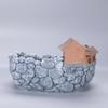 Garden Miniature Sweet House Cottage Flowerpot DIY Bonsai Pots for Succulents Plant Indoor Outdoor Tabletop Decoration