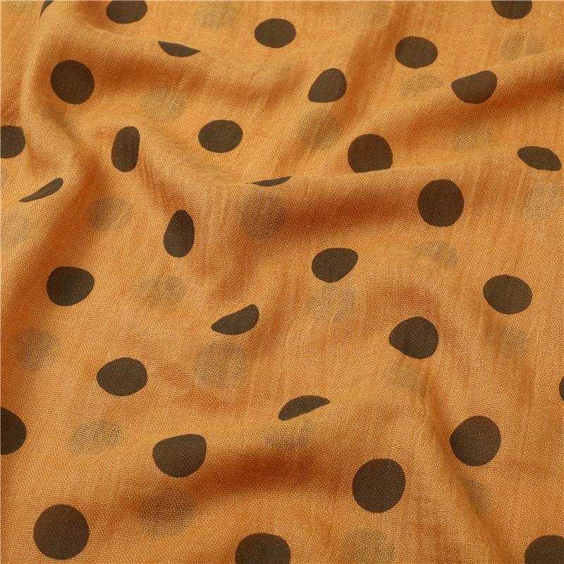 Schal Stola mit Polka-Dot-Print – Reine Farbe Polyester-Baumwollmischung