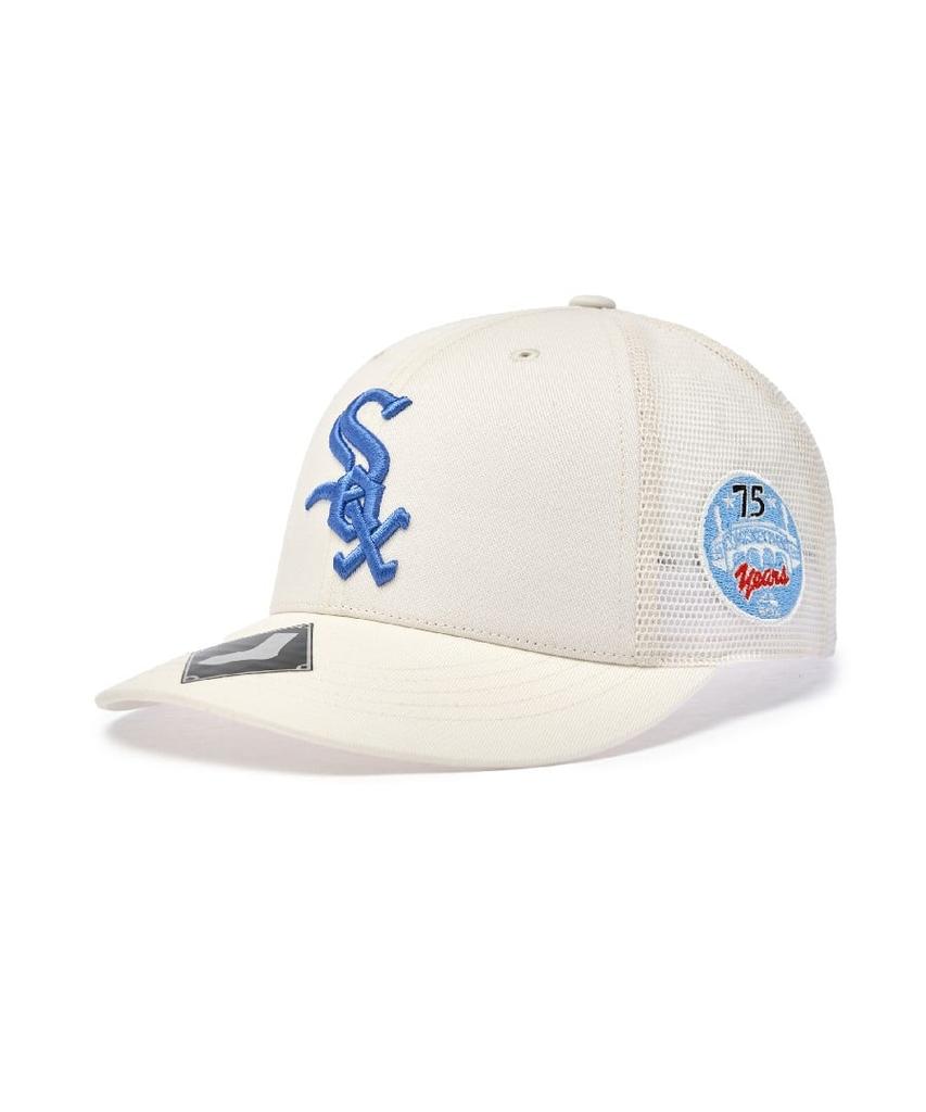 Emelbi Signature Patch Mesh Cap Chw (Cream)