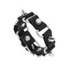 Nieuwe Punk Donkere PU Armband Voor Vrouwen Mannen Hip Hop Rock Ketting Meerlaagse Armband Trend Retro Gotische Sieraden Danser Accessoires