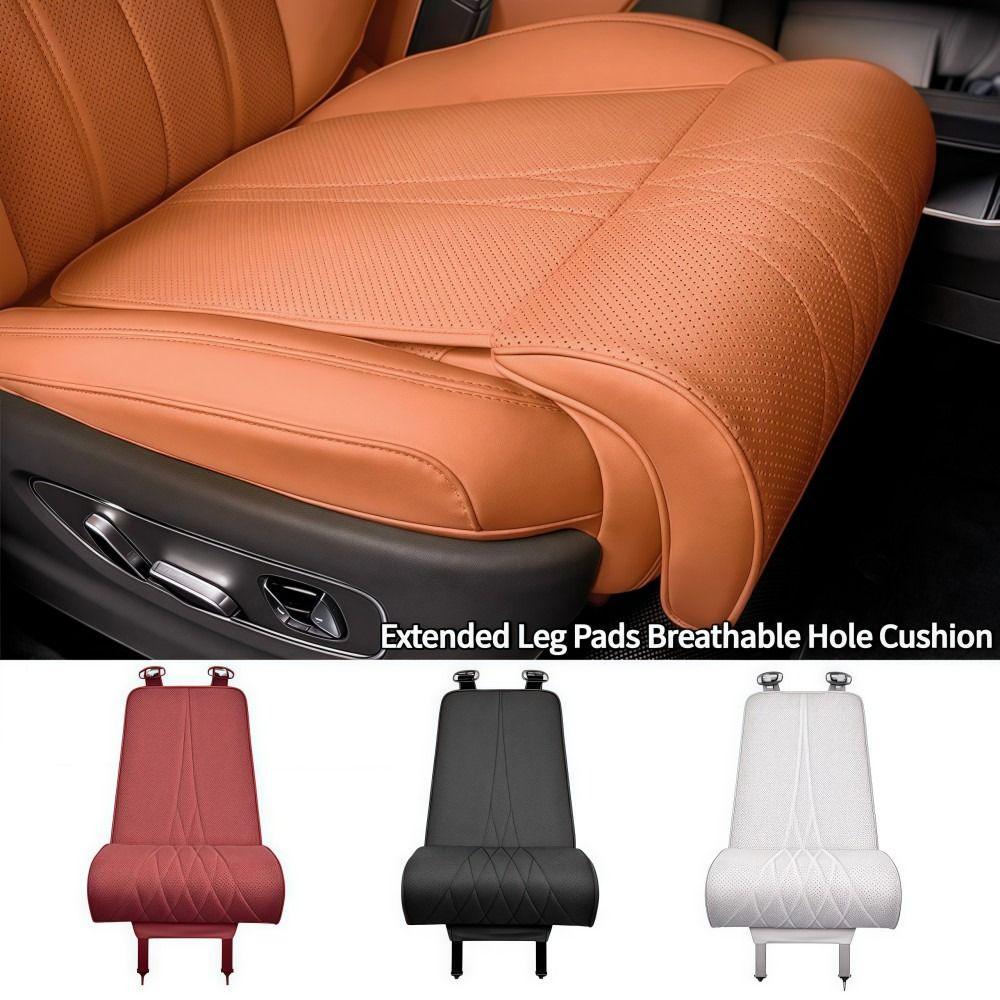 Supporto per gambe in pelle per sedile auto Universale Cuscino per sedile Estensione sedile Cuscino per gambe Per lunghi viaggi