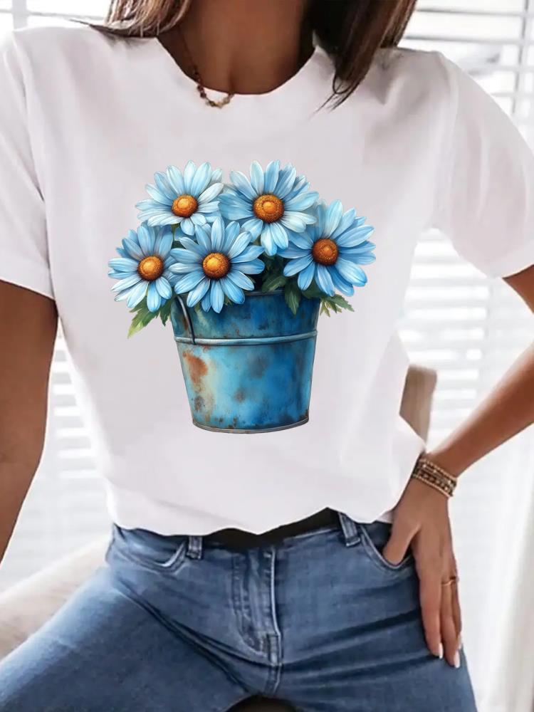 (Asian Size) letter style 90s Women Clothing T Shirt Woman Top Fashion Female Short Sleeve Graphic T-shirts Print Tee