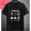 Things I Do In My Spare Time Funny Slogan Graphic Tshirt For Golf Lover Gift Originality Pure Cotton Casual Shortsleev Tshirts