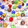 50pcs 8mm Glass Round Beads Colorful Transparent Loose Spacer Beads For Jewelry Making DIY Crafts Bracelets Necklace Accessories
