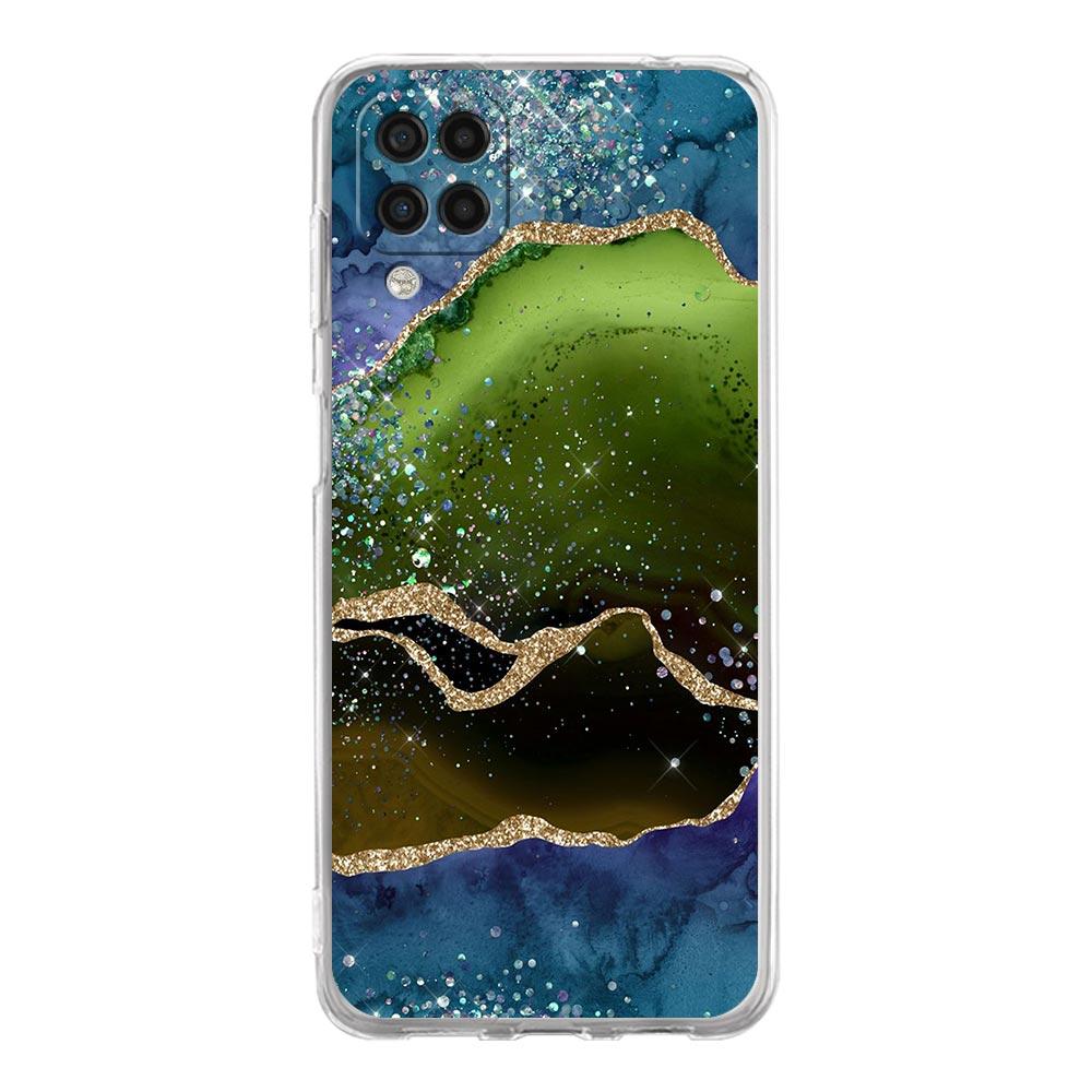 Agate Marble Phone Case For Samsung Galaxy A51 A71 A21S A12 A11 A31 A41 A03S A13 A33 A73 A53 A52 A32 5G A23 Soft Clear Cover