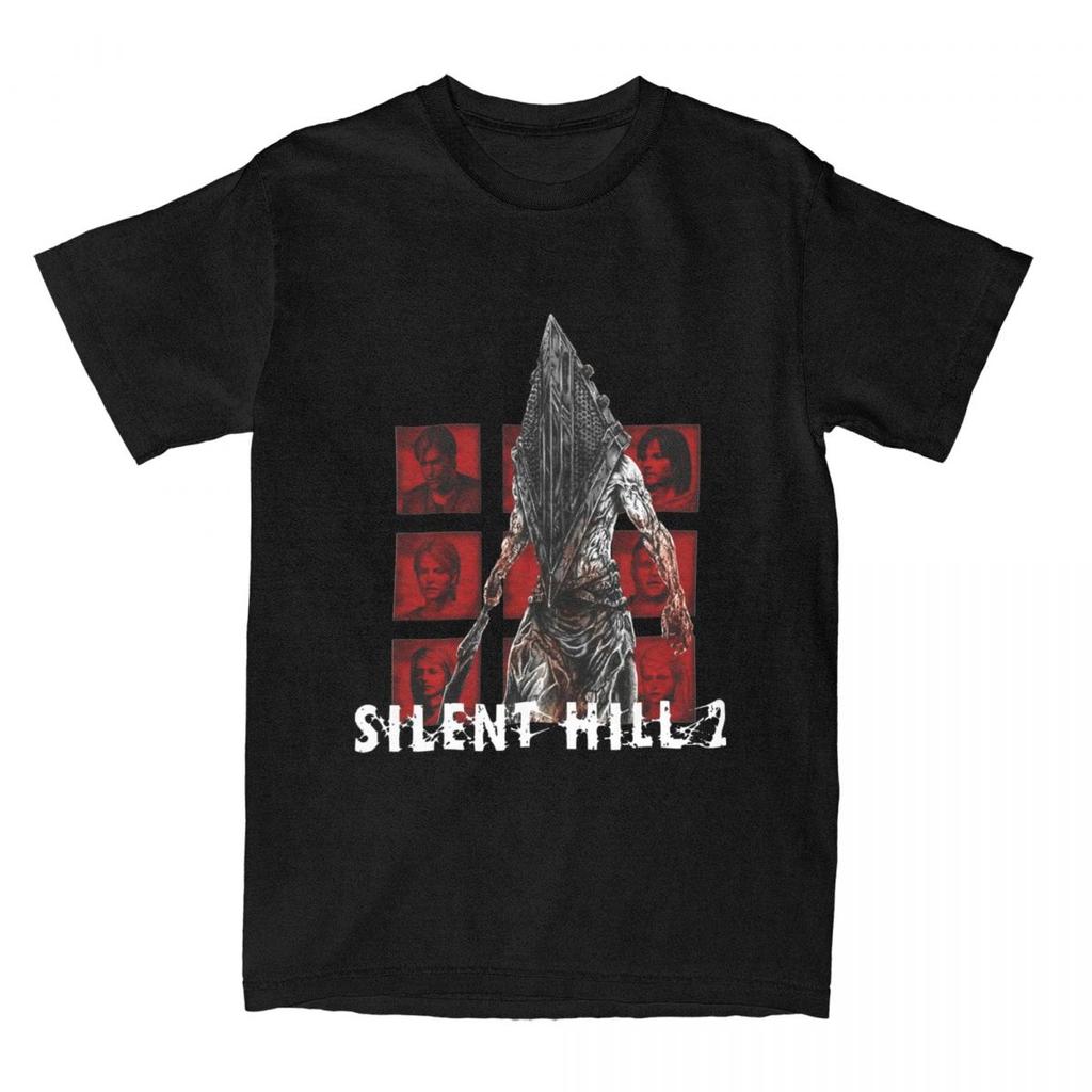Silent Hill 2 Horror Pyramid T-shirt Spel Trendy Coole T-shirts Korte Mouw Grappige Tops Zomer Puur Katoen Ronde Hals 6XL T-shirts