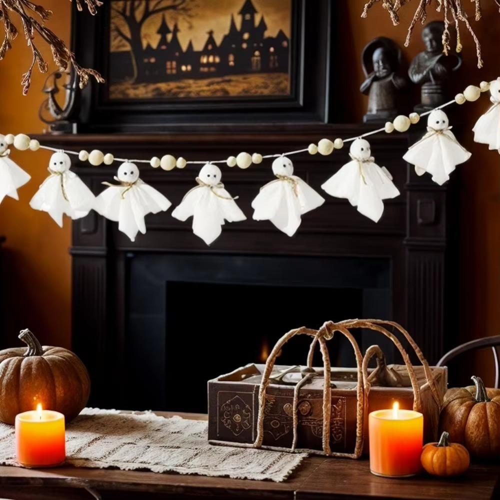 Reusable Hanging Ghost String Long Hallowee Hanging Decoration Halloween Spooky Pentant Bar
