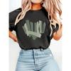 Casual Short-Sleeve Crew Neck T-Shirt with Graphic Print, Perfect for Summer and Spring, Designed for Women