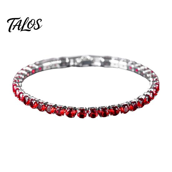 Bracciale Statement Versatile 2MM Tennis per Donne Ragazze Teen, Bracciale Colorato con Zirconia Cubica per Tutti i Giorni, Impilabile Scintillante con Strass Quadrati