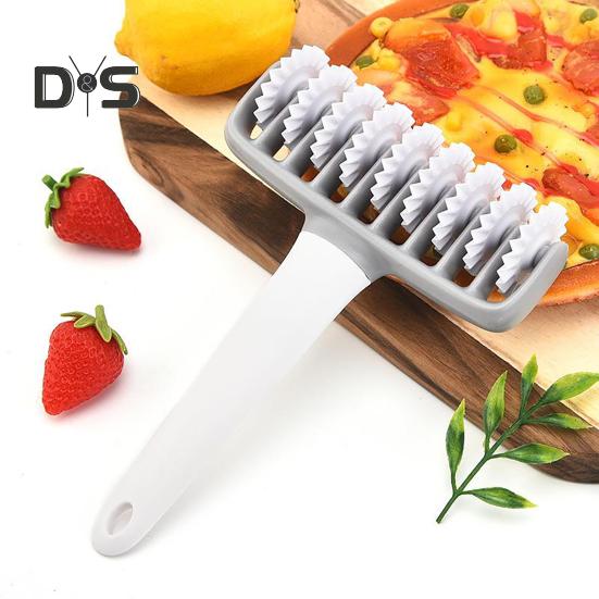 1 Set PP Pizza Punch Abnehmbare Reinigung Kreative Keks Pie Loch Präge Teig Roller