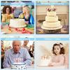 Multi-layer Cake Stand Reusable Cake Separator Plates and Plastic Cake Dowel Rods Set for Tiered Cake Construction and Stacking
