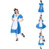 Costume da Cameriera Alice nel Paese delle Meraviglie Abito Traspirante Squisitamente Realizzato!