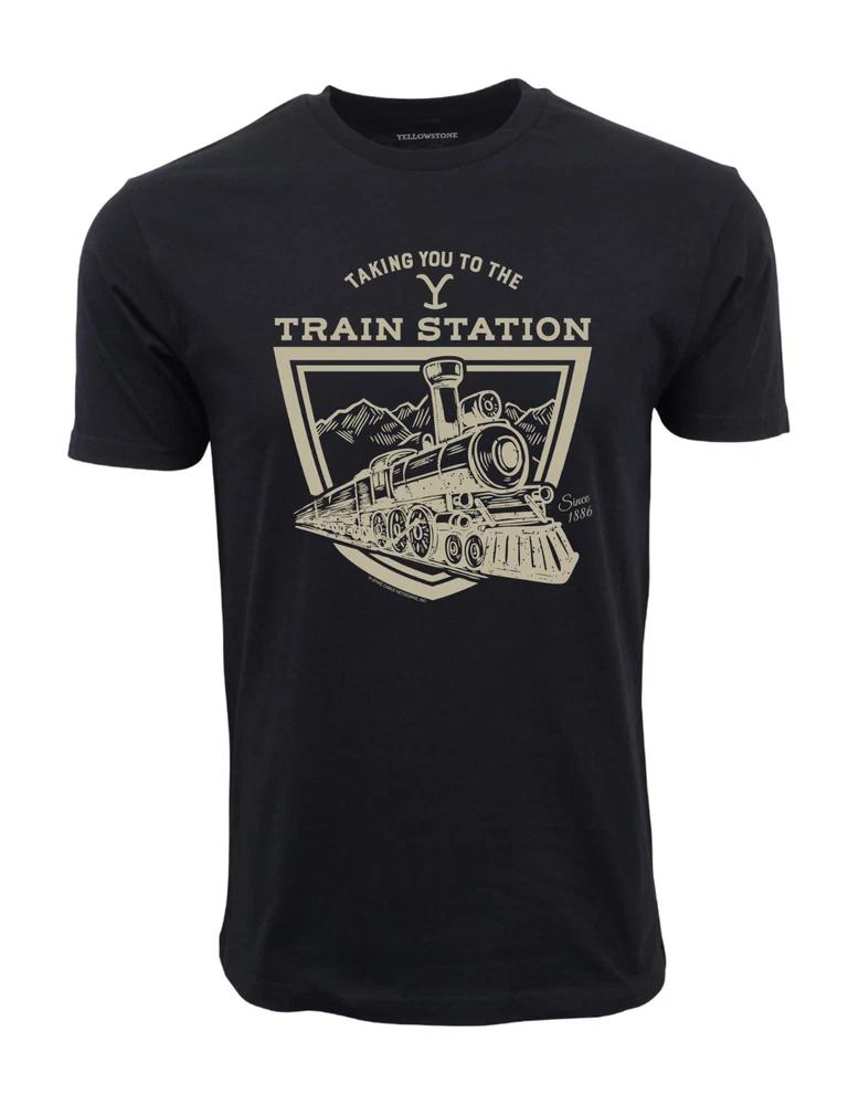 Yellowstone Taking You To The Train Station Graphic T Shirt S