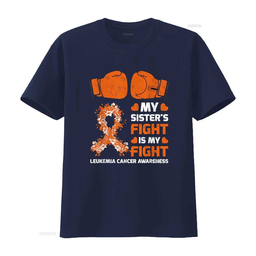 My Sister s Fight Is Leukemia Awareness T Shirt vintage Washed Versatile Stretched Stylish Breathable streetwear Casual