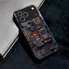 Mech Circuit Core For Apple Black Phone Case For iPhone 17 16 15 14 13 12 11 Pro Max 17 Air 6 7 8 Plus 5 XR X Glass Black Cover
