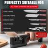 3-Stage Kitchen Knife Sharpener Quick-Sharpening Multi-Purpose Manual Whetstone for Chef's Knives Scissor Knife Sharpening