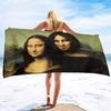 Mona Lisa Serie Meeresurlaub Strandtuch Schwimmbad Badetuch Mikrofaser Sporttuch
