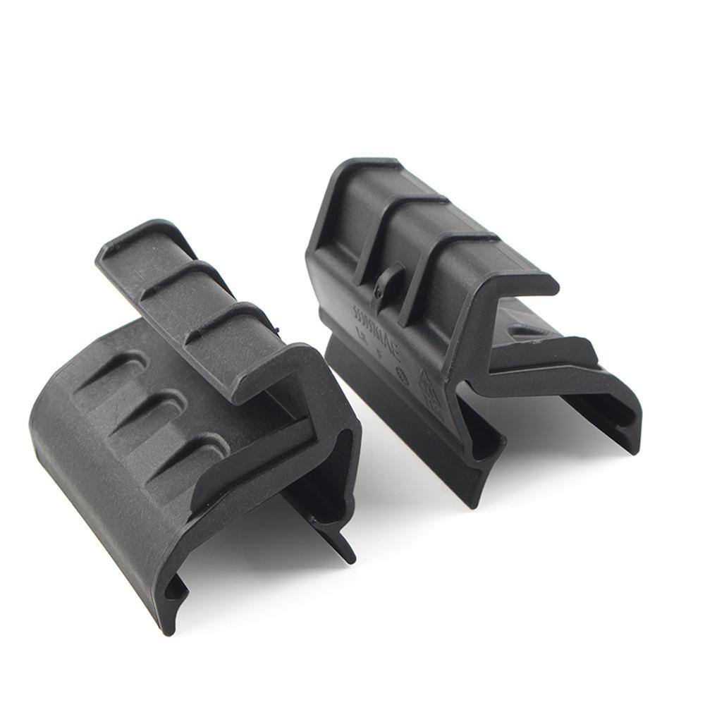 2Pcs Rear Window Soft Top Retainer Clip For Jeep Wrangler JK JKU 2007-2018 Black
