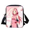 NARUTO Anime Kids Crossbody Bag, Adjustable Straps & Zipper, Light Durable Shoulder Bag, Daily School Bag Boys & Girls Ages 5-11