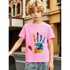 Camiseta de Manga Corta con Cuello Redondo para Niños, Gráfico de Dinosaurio Fútbol Rugby Coche Patineta Animal