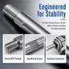 2SET 45 steel Angle Grinder Extension Rod Silver Rotary Polisher Extension Connecting Rod Set