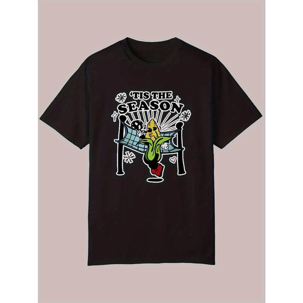 

Men s Casual Summer T-Shirt Vivid Banana Design Text Short Sleeve Crew Neck Casual Adult Clothing 2XL