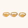 18K Gold-Plated Stainless Steel Sun Moon Goddess Ring