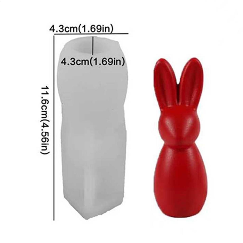 DIY Easter Silicone Mold Easter Rabbit Aromatherapy Candle Silicone Mold Easy Release Casting Mould Gypsum Pendant Mold