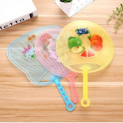 Mode Niedlich Kinder Cartoon Ventilator Cartoon Plastik Handventilator Handheld Leichtgewicht Druck Geschenk Ventilator Sommer