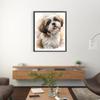 Kit Ricamo Punto Croce Shih Tzu Completo 14CT 2 Fili Fai da Te Ricamo Contato per Adulti Decorazioni per la Casa Kit Ricamo Punto Croce 40x50cm