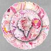 50 Pink Marine Life Stickers: Creative Seashell DIY Decoration for Suitcases, Phones, and Computers