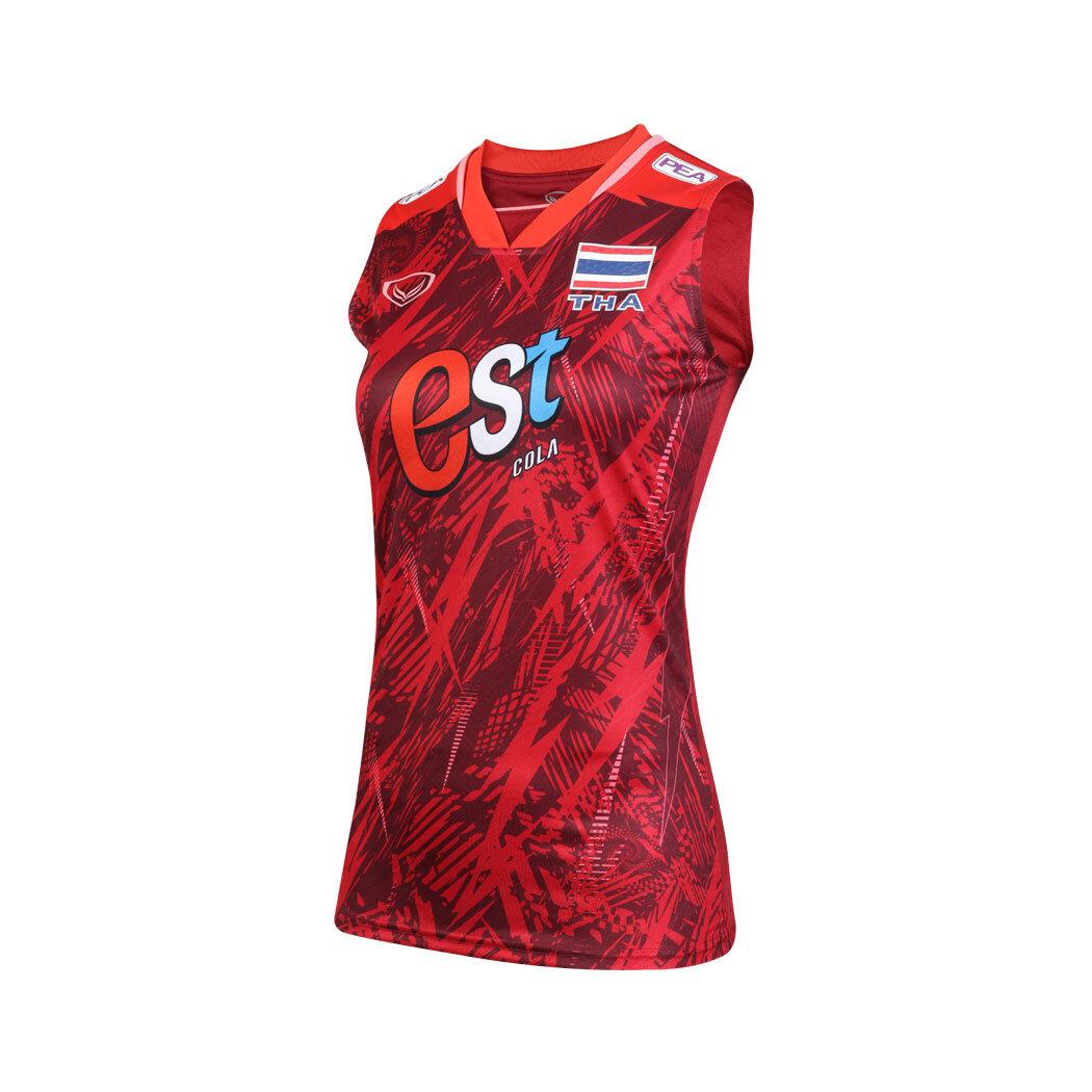 Волейбольная женская национальная майка без рукавов 2023, спонсор, антибактериальная, Grand Sport, Таиланд m