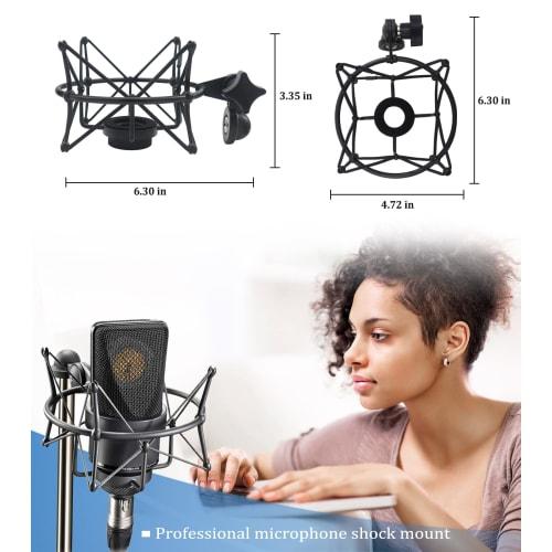 TLM 103 Shock Mount - Microphone Mount for SUUNTOKS Neumann TLM 103 M147 Condenser Microphone, Black