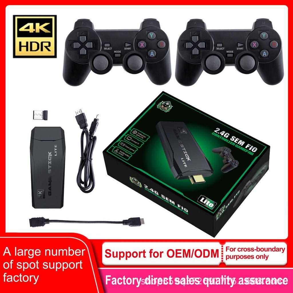 M8 HDMI HD Retro TV Game Console with Wireless Gamepad for Two-Player Arcade Fun