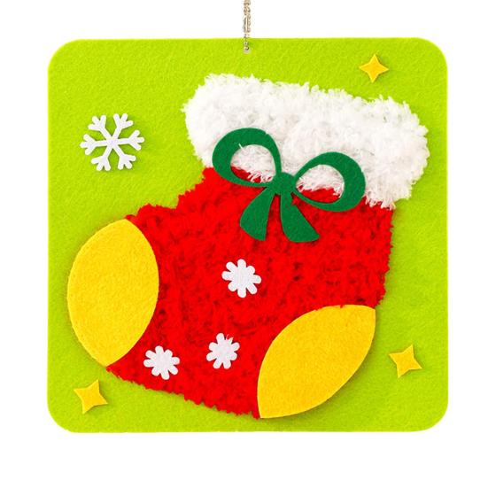 DIY Christmas Embroidery Kit Cute Tree/Stocking/Santa Embroidery Stitching Projects Xmas Sewing Craft Kit
