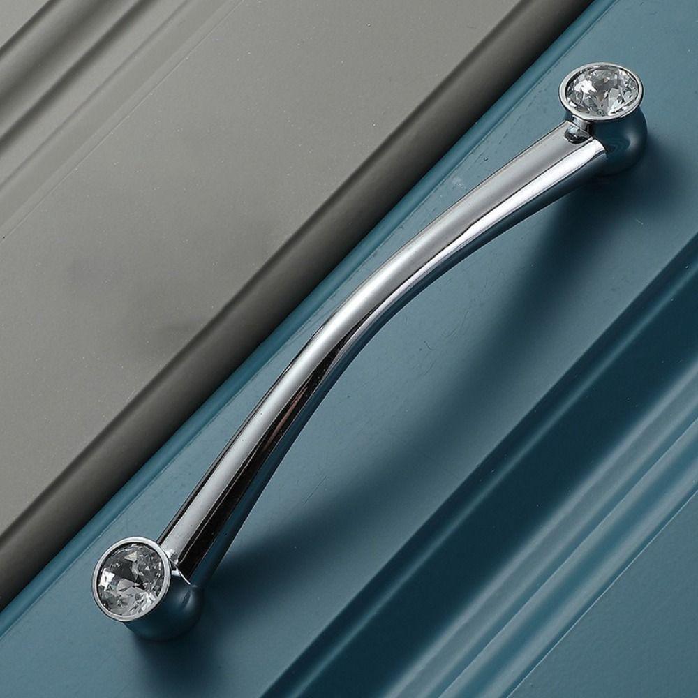 Gold Finish Cabinet Handles Zinc Alloy Wardrobe Handles Elegant Furniture Hardware Shoebox Storage