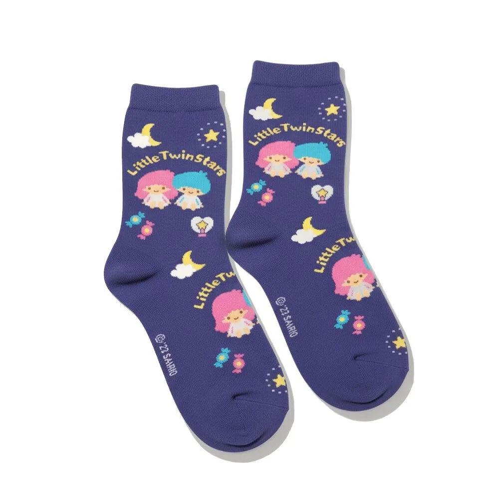 Domestic Authentic Sanrio Character Socks (Colored Little Twin Stars) Women s Character Socks Casual Socks Cute Socks