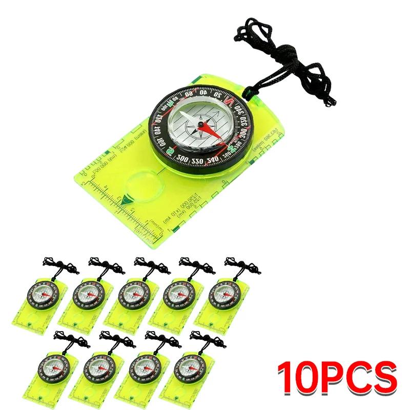 Hiking Backpack Compass Kids Compass Camping and Navigation Compass Backboard Compass for Map Reading