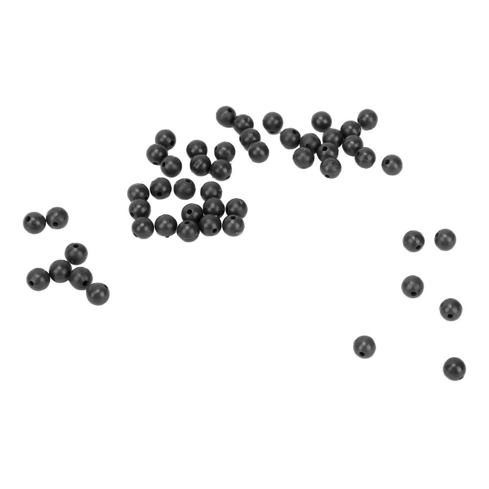 100PCS Soft Fishing Rig Beads 8mm Diameter Fishing Shock Beads  For Terminal Rig Tackle