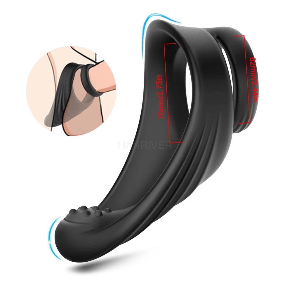 Male Cock Ring For Couple Masturbator Machine Penis Ring Delay Ejaculation Gay Sex Product Erotic Adult Sex Toys for Men